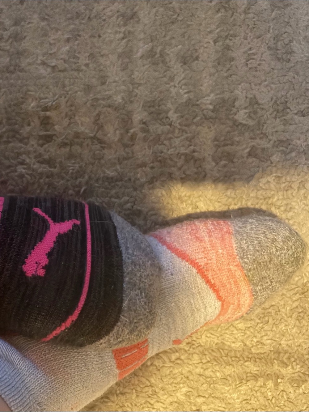 Puma woman’s Low-Cut Athletic Socks in Black, Gray & Pink ,perfect fit